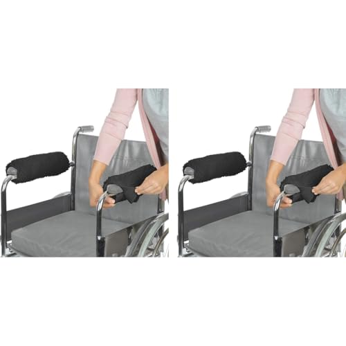 HANNEA® 4PCS Arm Chair Armrest Pads Soft Rest Cover Padding Universal Comfort Support Cushion Accessories for Office Wheelchair Toilet Handle HANNEA® 4PCS Arm Chair Armrest Pads Soft Rest Cover Padding Universal Comfort Support Cushion Accessories for Office Wheelchair Toilet Handle